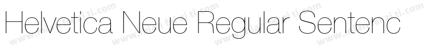 Helvetica Neue Regular Sentence Cas字体转换